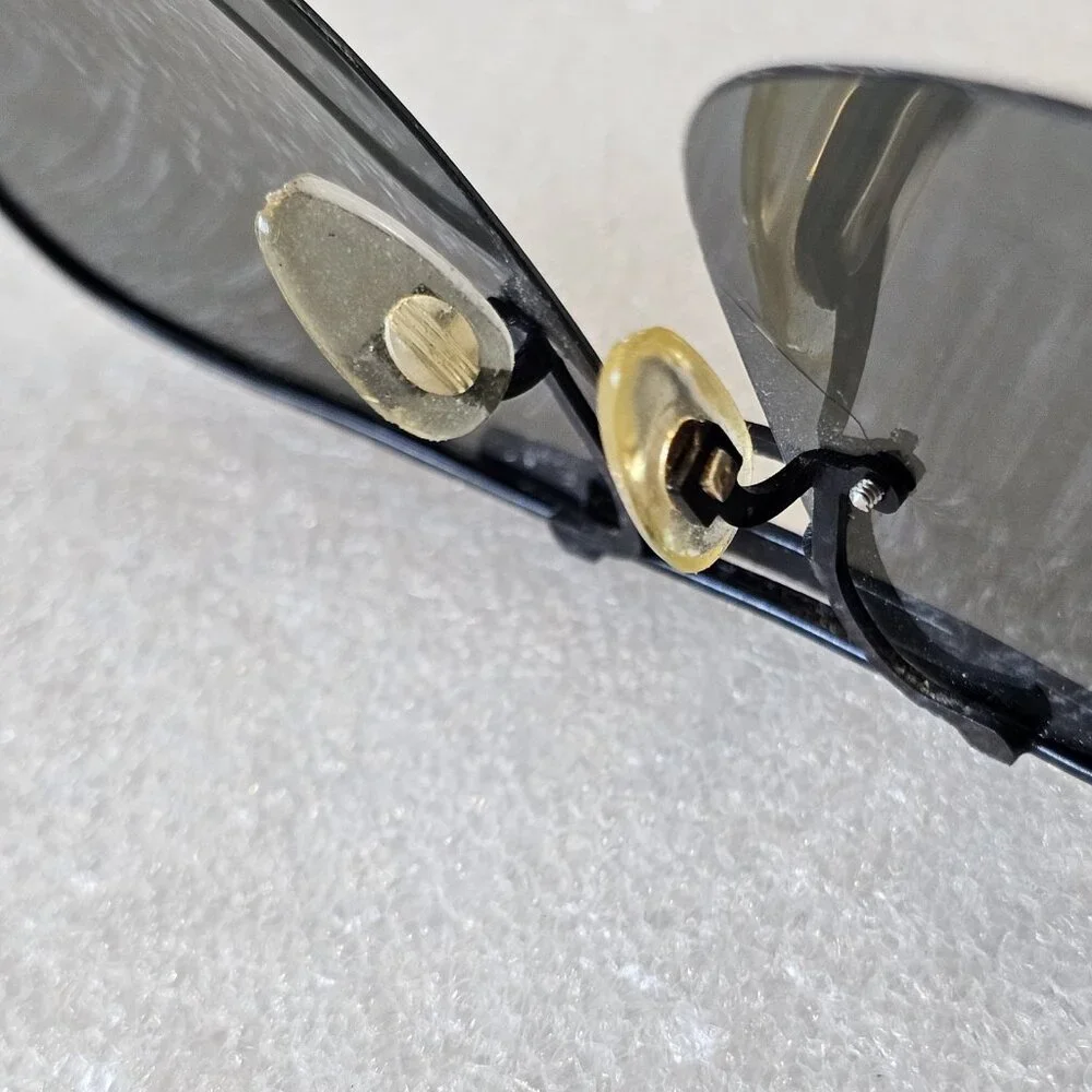 80s‎ Pilot Aviator Lifeguard Prop Sunglasses FRAMES ONLY Black Red Blurry Lenses